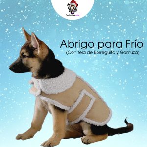 Abrigo tela de borreguito para mascota/ Peche-abrigo para frio para perro y gato/ropa de invierno