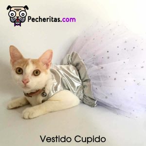Vestido Cupido para gato y perro, vestido para mascota, vestido ideal para celebración, cumpleaños