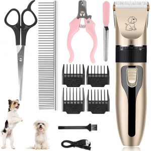 Eléctrico Clipper para perros y gatos, bajo Ruido y vibración, USB recargable rasuradora profesional