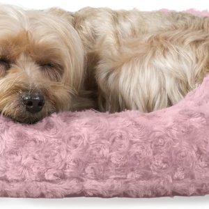 Cama para Mascotas para Perros y Gatos – Cama Ovalada de Pelo Rizado