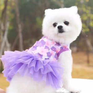 Vestido primavera para perro y gato, vestido para mascota, vestido ideal para celebración