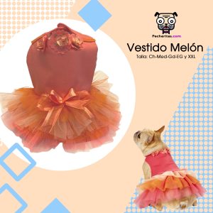 Vestido Melón para mascotas, Vestido para perro y gato/Ropa de perro