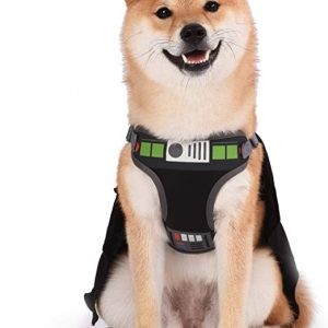 Arnés Star Wars  para Perros Grandes/ arnés para mascotas Grande Negro es Lindo sin tirones para Perros con Capucha