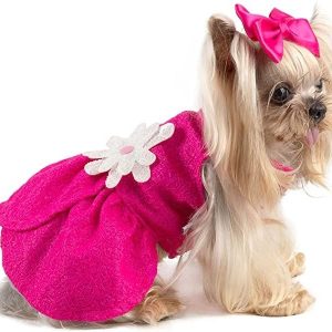Vestido Roseta para perro y gato/Ropa para mascota/ ropa de temporada para mascotas