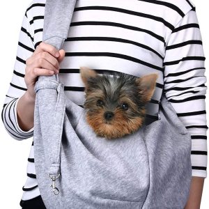 Cangurera para Perros, Gatos y Mascotas Pequeñas con Correa Ajustable