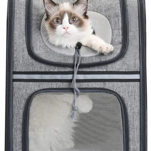 Transportadora para Perro y Gato, Mochila transportadora Perros y Gatos ideal para razas pequeñas