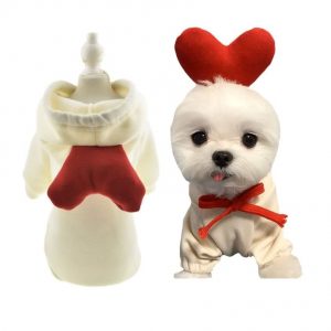 Traje love para mascota/ Sueter para perro y gato/ ropa de celebración del amor y amistad