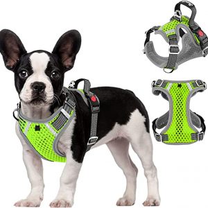 Arnés para Perro Chico Mediano Grande, Pechera Transpirable Resistente para Perro con Mango de Control, Arnes Ajustable Reflectante para Caminar Viajar Entrenar Perros Accesorios,