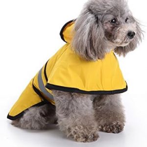 Impermeable para Perro, Poncho con Capucha de Impermeable para Perros para Perros