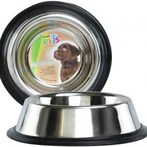 Plato de Acero para Perro con Antiderrapante