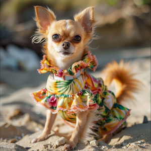 Hawaiian dress para perros y gatos/ ropa para mascotas temporada primavera