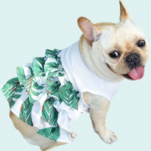Vestido Palm para perros y gatos/ ropa para mascotas temporada primavera