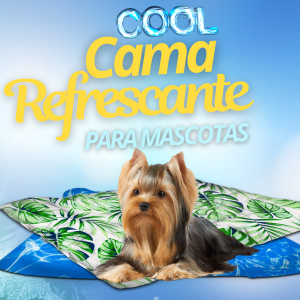Cama Refrescante Cool con Auto Enfriamiento para Perros Mediana Reversible con Doble Vista
