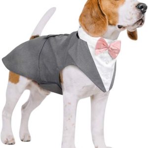 Traje de gala para mascotas, smoking para perro y gato/Colección boda